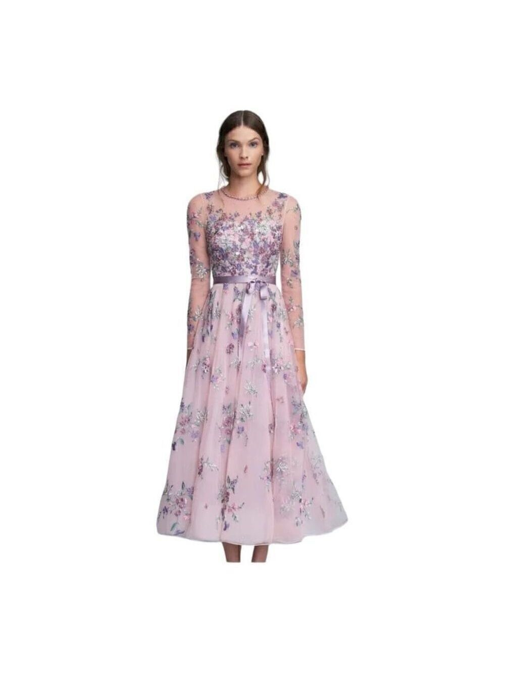 Jenny Packham Effie Floral Embroidered Dress Size 4 (uk 8) - Picture 3 of 15